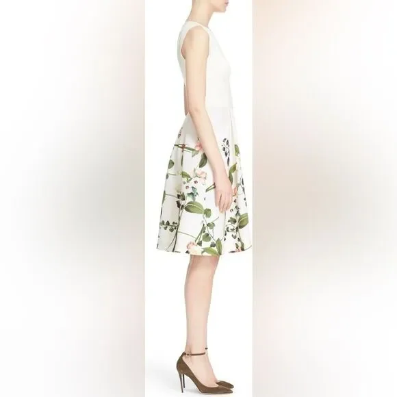 TED BAKER Karoline Secret Trellis Sleeveless Dress - Picture 12 of 13
